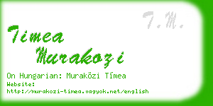 timea murakozi business card